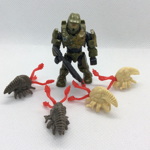 Halo Mega Construx Master Chief Firefigt Y Esporas Original (Usado)