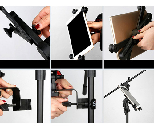 Soporte De Tableta Ajustable Guitarra Giratoria De 360