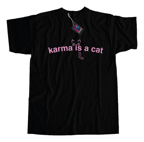 Remera Unisex Karma Is A Cat Taylor Swift 