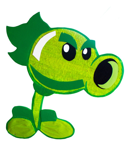 Piñata Premium 50 Cm Personalizada Fiesta Cumpleaños Niños Repetidora Plants Vs Zombies Lanzaguisantes