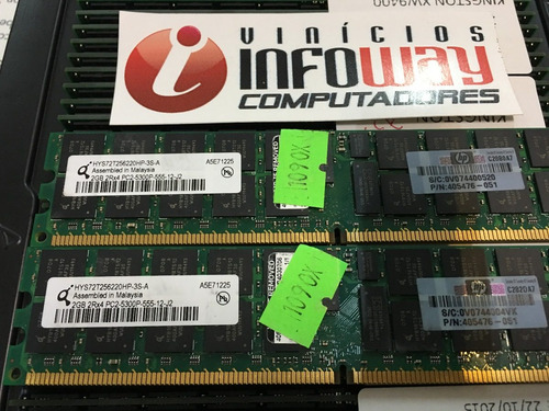 Memoria Ecc Servidor Rdimm 2gb Pc2-5300p 405476-051 Kingston