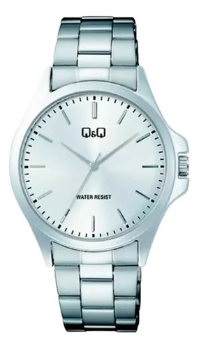 Reloj Q&q Malla Y Fondo Plateado C36a003py Febo