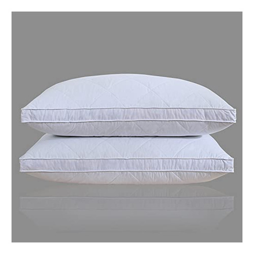 White Goose Feather With Polyester Fiber Bed Pillow - P66vm
