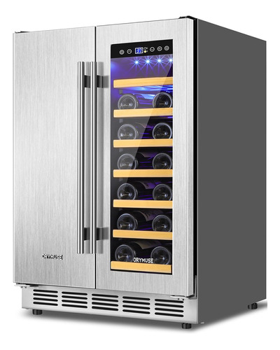 Orymuse Refrigerador De Vino Y Bebidas De Acero Inoxidable D