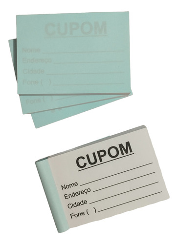 40 Blocos Com 100 Folhas / Fls Cupom Para Sorteio