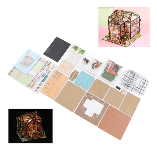 Diy, Kit De Casa De Muñecas En Miniatura 1:24, Casa De