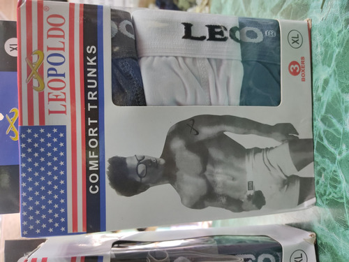 Boxer Leopoldo Caja Blanca Pack De 3