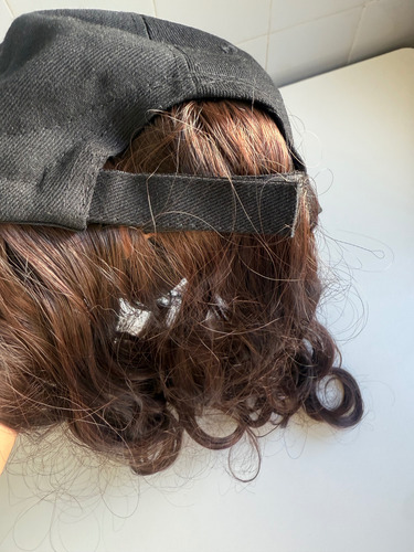 Gorra Con Pelo Incorporado Castaño Oscuro M