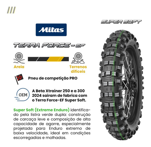 Pneu Wr450f Wrf 450 140/80-18 Mitas Terra Force Super Soft