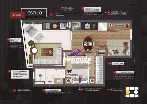 Apartamento À Venda, 50 M² Por R$ 640.000,00 - Jardim Aquarius - São José Dos Campos/sp - Ap12937