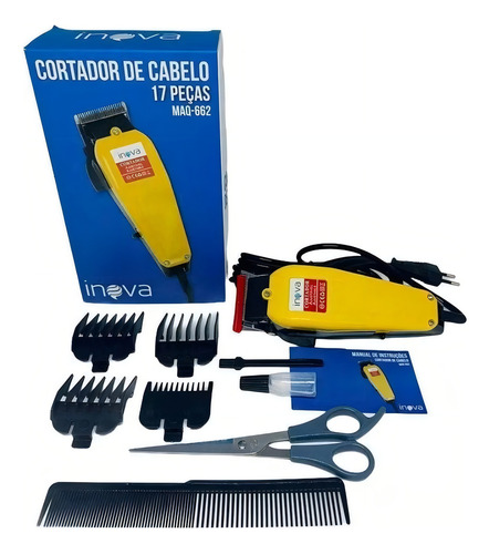 Aparador De Barba Inova Maq662 Cor Amarelo 110v/220v