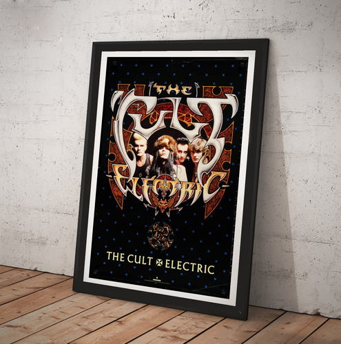 Cuadro The Cult Electric  Lamina Poster Retro 50 X 70