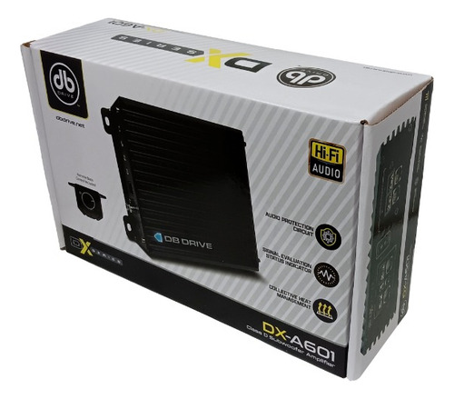 Amplificador 1 Canal Db Drive Dx-a601 600w Clase D Dx Series Color Negro