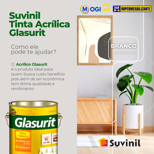 Tinta 18l Glasurit Anti - Mofo Fosco P/ Parede + Proteção