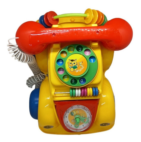 Imagen 4 de 4 de Teléfono De Arrastre Juguete Didactico Diseño Auto Para Niño