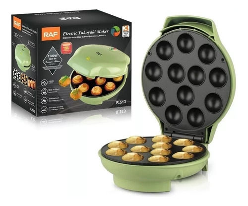 Máquina Pastelera Cupcakes Takoyaki Antiadherente  Raf R-513