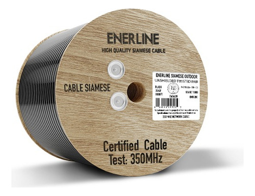 Cable Categoria 5e Exterior Aleacion Siamese 305mts