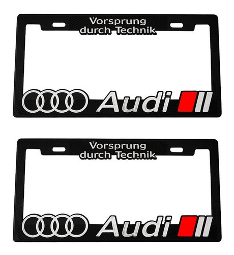 Imagen 3 de 3 de Par Portaplaca Audi