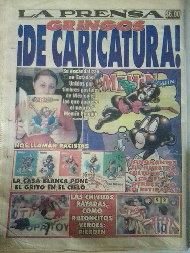 Periódico Memín Pingüin La Prensa Julio 2005 Fox Y Amlo