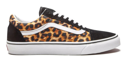 Tenis Vans Old Skool Leopard Black  Mujer A4u3b3i6 Gamuza