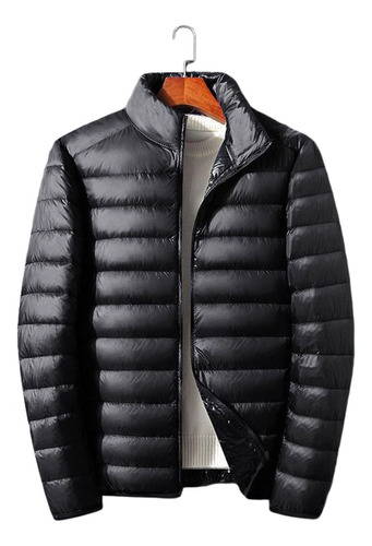 Chaqueta Puffer Leve Con Capucha Masculina