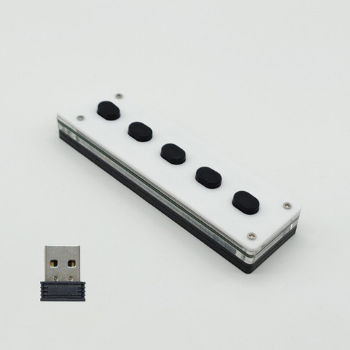Mini Teclado Programável De 5 Teclas Sem Com Receptor Usb