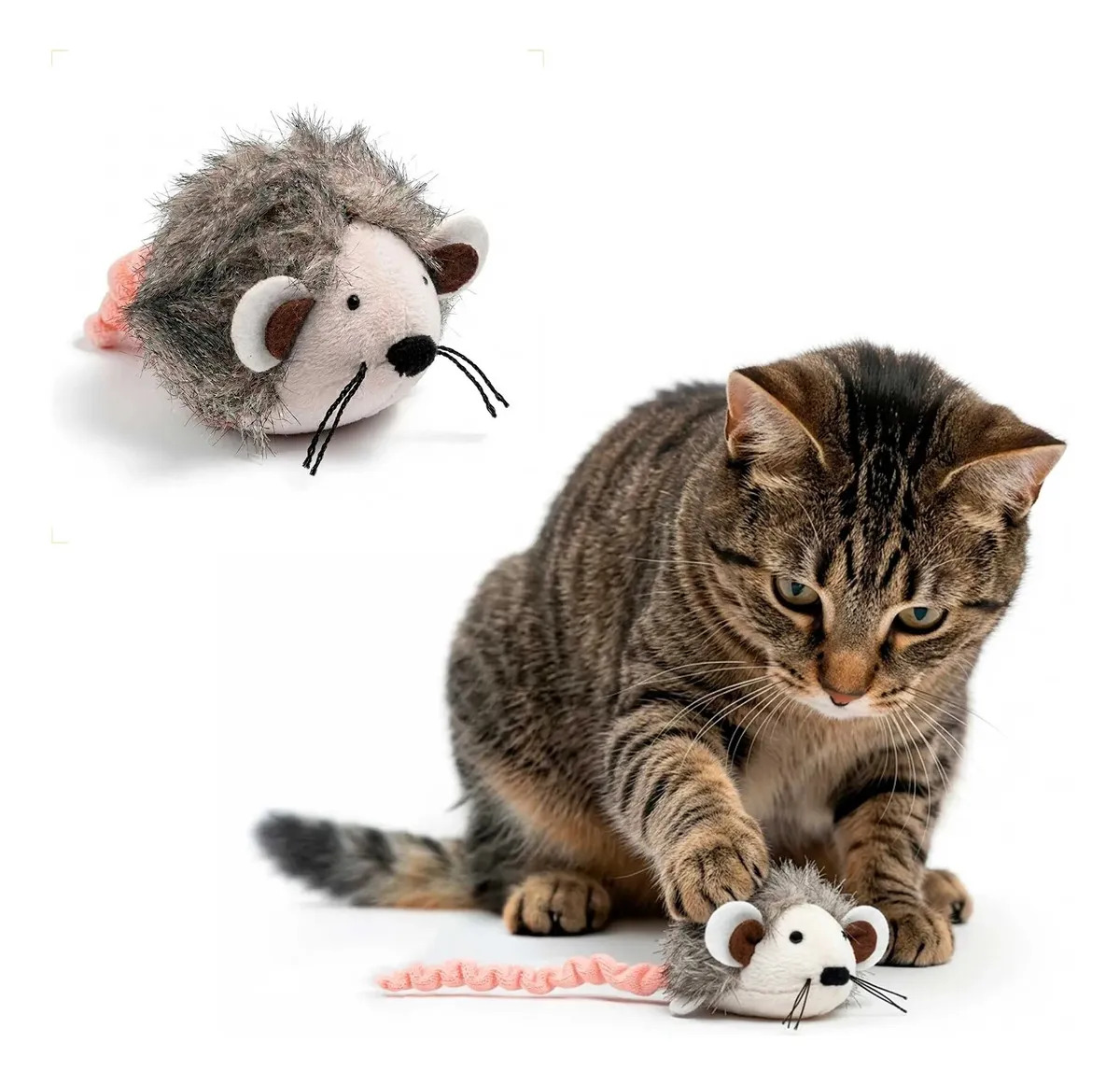 Ratinho De Brinquedo Pet Interativo Vibra E Faz Barulho