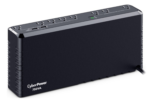 Ups Cyberpower De 750va/375w, Standby, 8 Contactos Negro