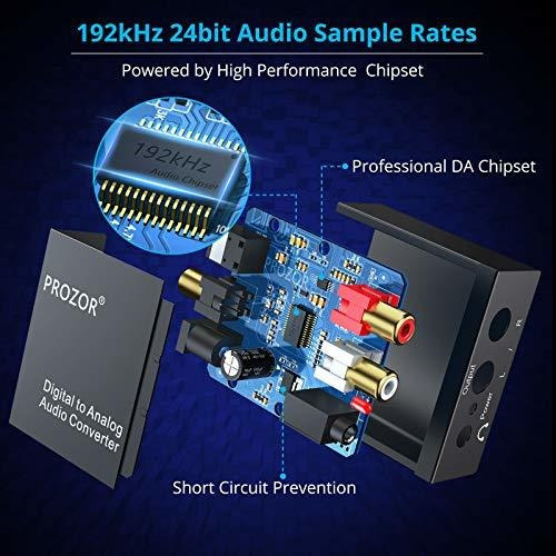 Convertidor Digital A Analógico 192khz Rca 3.5mm