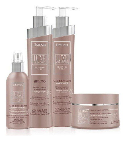 Kit Amend Luxe Creations Blonde Care (4 Pç)