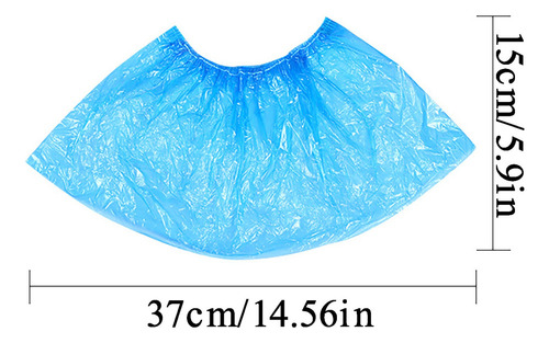 200×cubrezapatos Azules Desechables Para Días Lluviosos