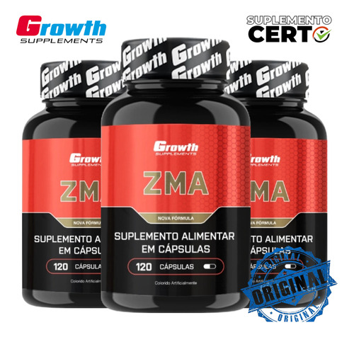 Zma Ultra 120 Cápsulas Original Growth Supplements