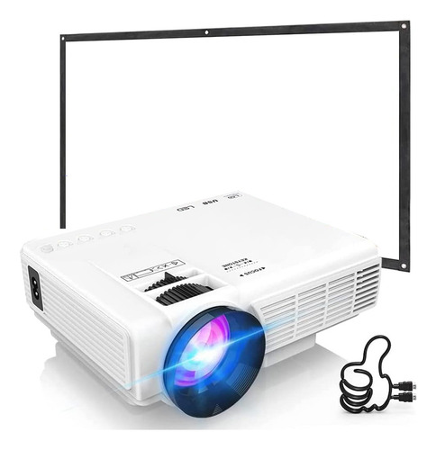 Mini Proyector Portátil 7500l Bluetooth + Pantalla 100