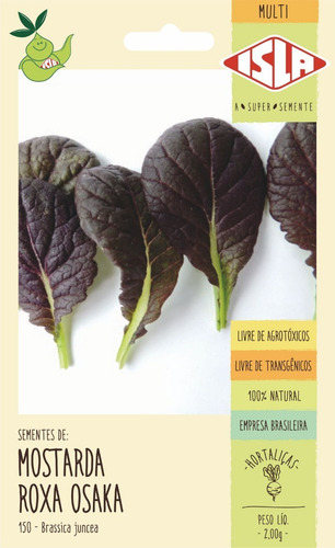 Sementes De Mostarda Roxa Osaka 6.300 Sementes