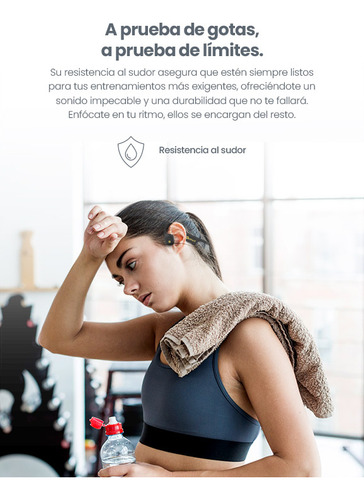 Audifonos Deportivos Getttech Inalambricos Negro