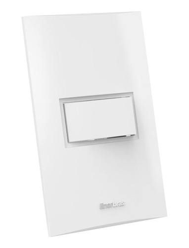 Interruptor Simples 10a 4x2 1 Tecla Branco Beleze Enerbras