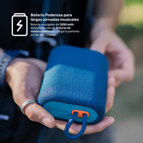 Pack Smartwatch Lhotse Vibe 05 Black + Parlante Azul Azul Azul