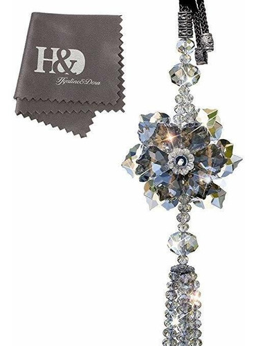 Hoja H + D Crystal Arce Coche De Suerte Colgante Colgantes E