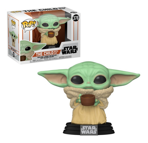 Funko Pop  Star Wars:mandalorian- The Child W/cup 378