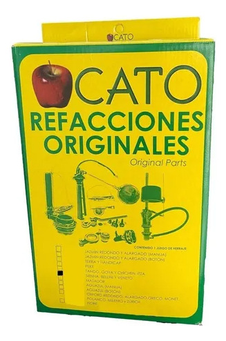 Kit Herrajes 3 Wc Cato Jazmin Botón Chico 38mm Cato Original