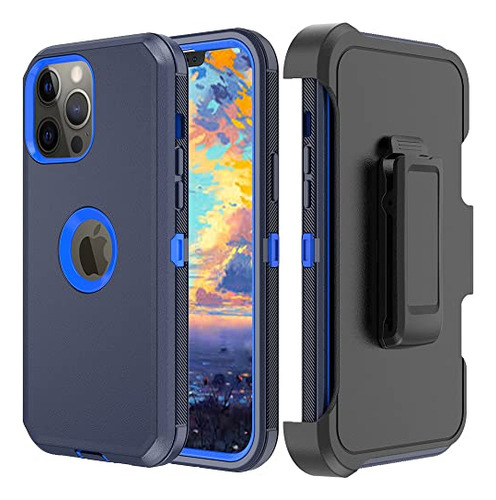 Funda Para iPhone 13 Pro Max Navy Azul Uso Rudo