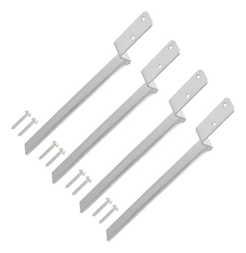 4x Cerca Pós -âncora Kit Madeira Postagem Suporte