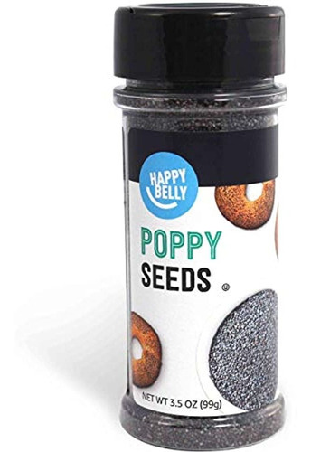 Amazon Brand - Happy Belly Poppy Seeds, 3.5 Ounces