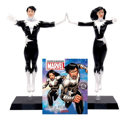 Estrela Polar E Aurora Wolverine Marvel Eaglemoss 9 Cm X-men