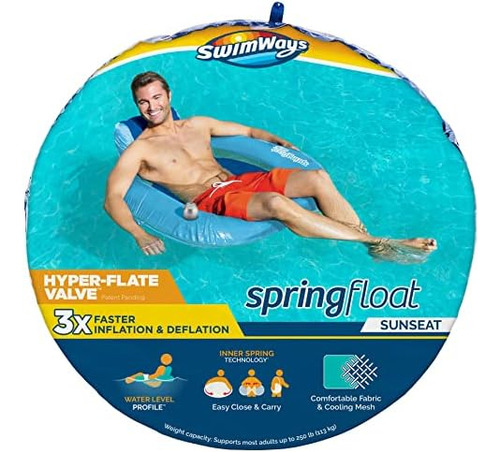 Silla De Piscina Swimways Spring Float Sunseat, Flotadores