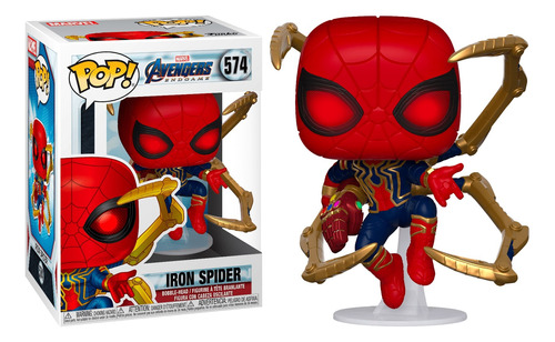Boneco Marvel Avengers Endgame Iron Spider Pop Funko 574
