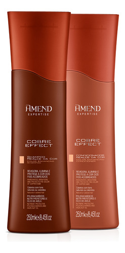 Kit Ruiva Shampoo E Condicionador Cobre Effect Amend