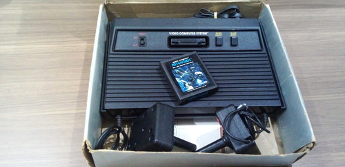 Console Atari 2600s Original Na Caixa Preto (Usado)