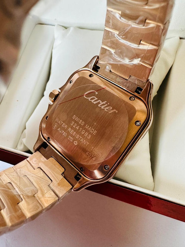Reloj Pulsera Cartier Santos Oro Rosa/ Blanco Oro Rosa Blanco (Usado)