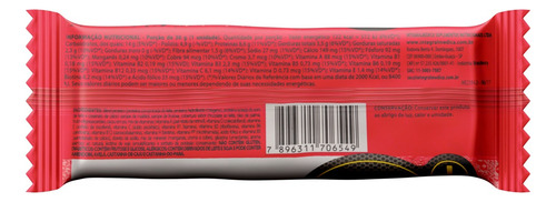 Barra de Proteína Chocolate Cobertura Chocolate ao Leite Integralmedica VO2 Whey Bar Pacote 30g